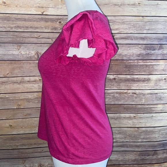 🎈Sale🎈Loft Ruffle Detailed Sleeve Top - Picture 4 of 6